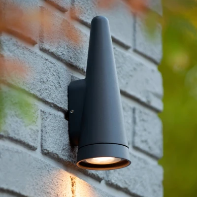 Afbeelding van Lucide WIZARD Wandlamp Binnen/Buiten LED Dimb. 1xGU10 IP54 Antraciet