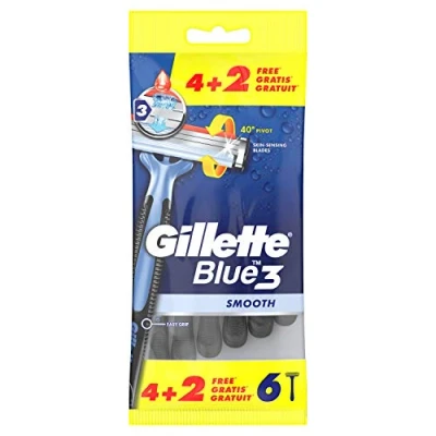 Afbeelding van Gillette Blue3 Wegwerpmesjes Mannen Smooth 4+2 stuks