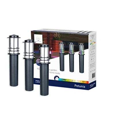 Afbeelding van Tint Staande Buitenlamp Led Smart Petunia Rgbw Set 3x LEDdirect.nl