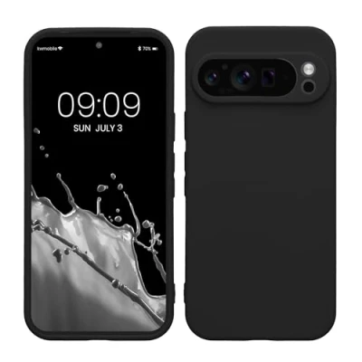 Afbeelding van kwmobile telefoonhoesje geschikt voor Google Pixel 9 Pro Hoesje smartphone Precisie camera uitsnede In mat zwart