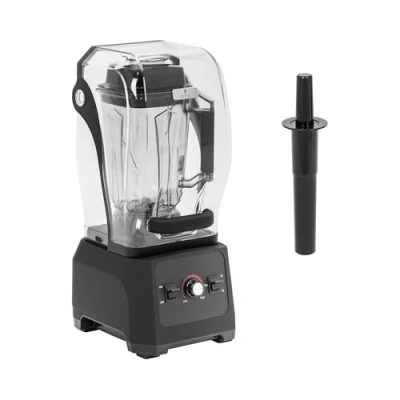 Afbeelding van Royal Catering Keukenmixer met geluidsisolerende kap 1680 W 2,5 l pulsfunctie 24.500 tpm