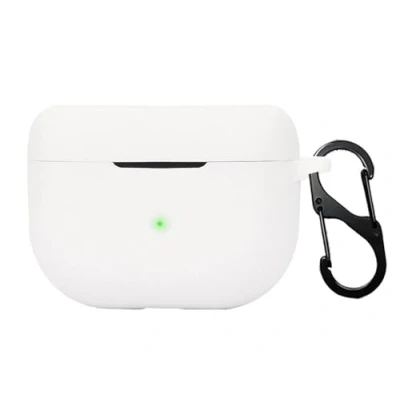 Afbeelding van GIOPUEY Hoesjes compatibel met Jabra Elite 10/10 Gen 2/Elite 8 Active/8 Active 2, siliconen hoes, lichtgewicht, schokbestendig, draagbaar, wit