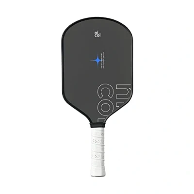 Afbeelding van P One van Nicol Pickleball Paddle T700 Premium Japanse koolstofvezel USAPA goedgekeurd Racket, langwerpig handvat en peddelgezicht, verbeterde anti slip grip ontwerp 2