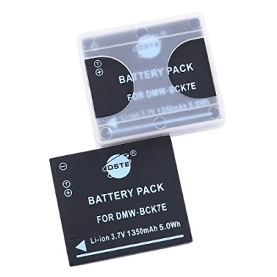 Afbeelding van DSTE 2 stuks DMW BCK7 BCK7E Li Ion batterijen compatibel met Panasonic DMC FH5 FH6 FH7 FH8 FH25 FH27 FP5 FP7 FS16 FMC F16 FMFS18