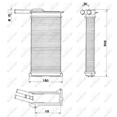 Afbeelding van Kachelradiateur, interieurverwarming NRF 58608