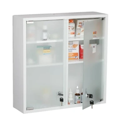 Afbeelding van Relaxdays, Badkamerkast, Medicijnkastje (52,5 x 15,5 53 cm)