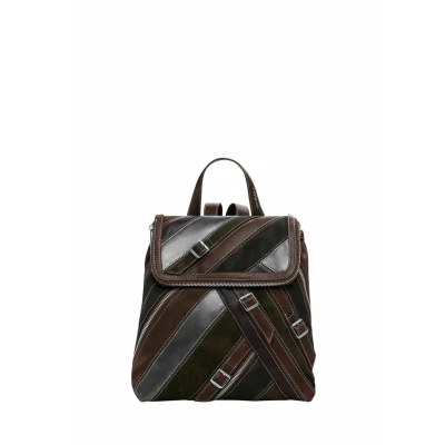 Afbeelding van Desigual Small WITH Straps AND Zippers Rugzak, Dames, Maat: One Size, Brown