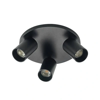 Afbeelding van Arcchio buitenspot 3lichts aluminium H: 12.2 cm GU10 zwart