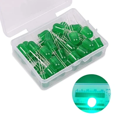 Afbeelding van 8 mm Led Diode Lights, 50Pcs Groene Emitting Assorti, Ronde Light Assorted Color (Groen 50Pcs)