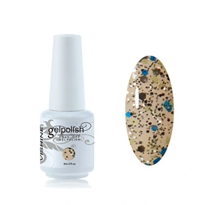 Afbeelding van Vishine Soak Off nagellak 8ml, semi permanent, UV, LED, gel, manicure, onderlak, donkerroze (1482)
