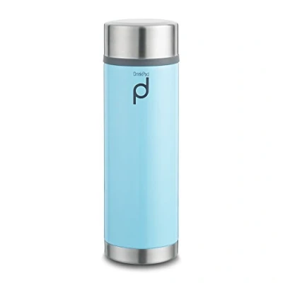 Afbeelding van Pioneer Flasks DrinkPod Dubbelwandige thermosfles van 18/10 roestvrij staal, blauw, 350 ml, 0,35 l, l