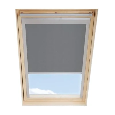Afbeelding van Dakraam Verduisterend Rolgordijn geschikt op VELUX U04 / 804/7 UK34, Grijs