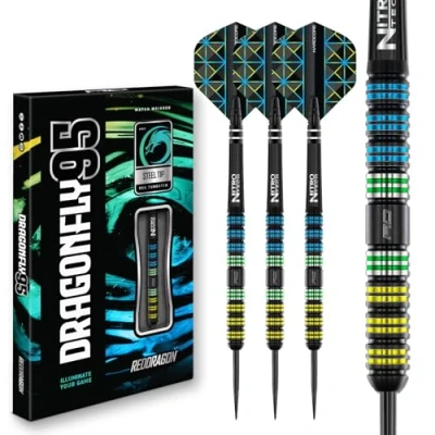 Afbeelding van RED DRAGON Darts Dragonfly 95 24g 95% wolfraam professionele stalen tip dartset met dartpijlen en dartschachten (Stems)