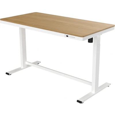 Afbeelding van Zit sta werkplek whitewash eiken wit (140x70)