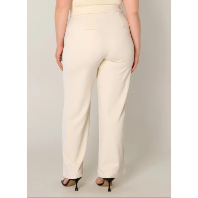 Afbeelding van BASE LEVEL CURVY Arah Broek Light Beige maat W3(52) / L30