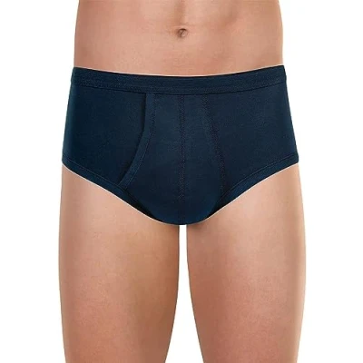 Afbeelding van Eminence Slip van katoen met hoge tailleband, Blauw, L