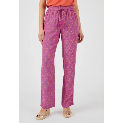 Afbeelding van Damart Pantalon pure viscose Lenzing(TM) EcoVero(TM) Vrouwen Violet 48