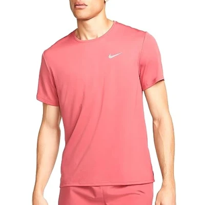 Afbeelding van Nike Performance Miler Sport Tshirt, Heren, Maat: Small, Adobe/reflective silver