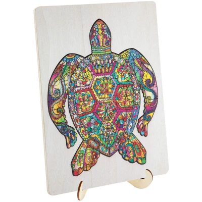 Afbeelding van Creative Craft Group Houten Legpuzzel Schildpad, 130st.