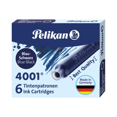 Afbeelding van Pelikan Inktpatronen 4001 Blauw zwart Inktpatroon