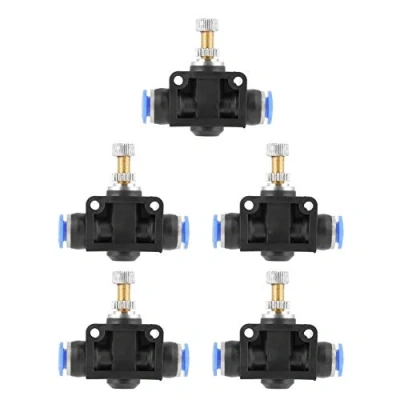 Afbeelding van FTVOGUE 10 stks Pneumatische Flow Snelheid Kleppen 6mm Quick Controller Connect Pijp Gasklep Push Air Control Valve
