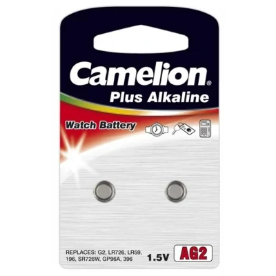 Afbeelding van Knoopcel batterij AG2 2 batterijen Camelion