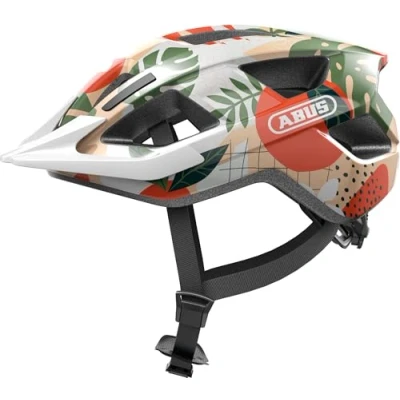 Afbeelding van ABUS Aduro 3.0 LED fietshelm sportieve stadshelm in een stijlvol design voor alledaagse en tochten met achterlicht dames heren maat M, oranje