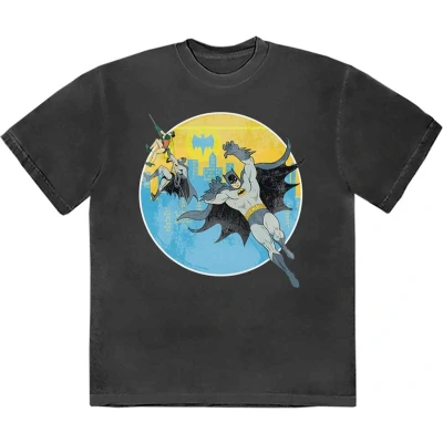 Afbeelding van DC Comics Batman Bat Leap Heren T shirt 2XL Zwart