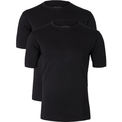 Afbeelding van CASA MODA T shirts (2 pack) O neck zwart Maat: 7XL