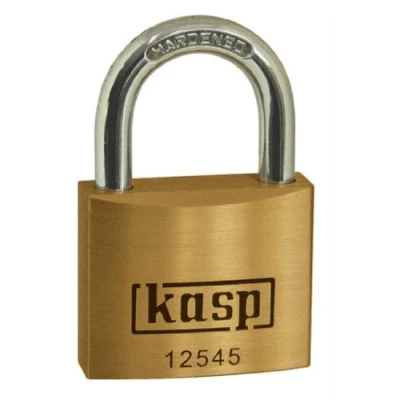 Afbeelding van Kasp Messing slot Premium, 45 mm, K12545D, goud