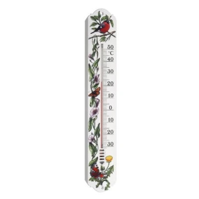 Afbeelding van TFA Dostmann Analoges Innen Außen Thermometer Wit, Bloemen