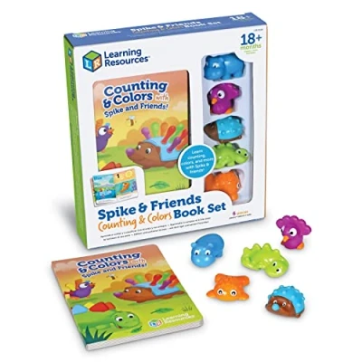 Afbeelding van Learning Resources Spike en Vrienden Tellen Kleuren Boek Speelgoed 6 Stuk Set