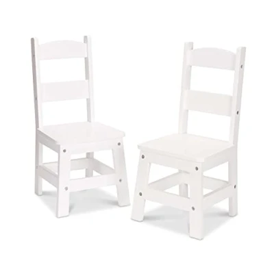 Afbeelding van Melissa &amp; Doug Meubels Twee Houten Stoelen Wit
