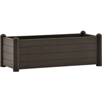 Afbeelding van Plantenbak verhoogd 100x43x35 cm PP mokka