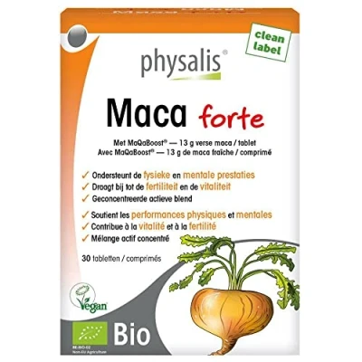 Afbeelding van Physalis Maca Forte Bio 30 tabletten