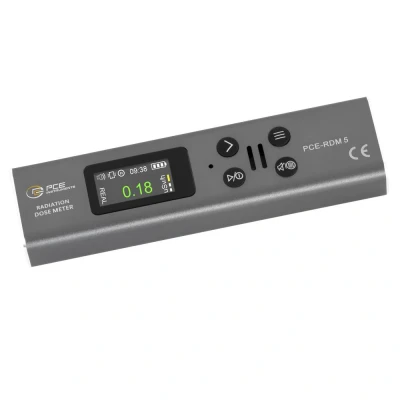 Afbeelding van PCE Instruments RDM 5 Geiger Müller buis Straling: Gamma, Alfa, Röntgen, Beta Akoestisch signaal, Incl. dosimeter, Optisch signaal