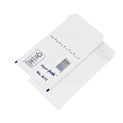 Afbeelding van zelfklevende enveloppen met luchtkussenfolie OFFICE PRODUCTS HK A11 100x165mm/120x175mm 10 stuks wit / type bubbelfolie/Art HK/kleur wit/formaat