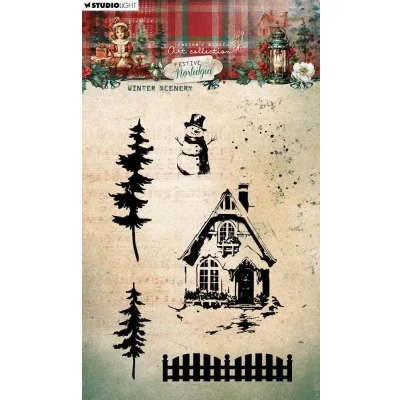 Afbeelding van Winter scenery Festive Nostalgia nr.751