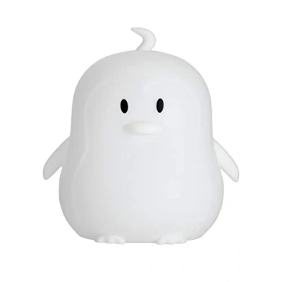Afbeelding van Pauleen 48042 Good night Penguin light for children with battery LED children&#039;s bedroom lamp colour change made of BPA free silicone