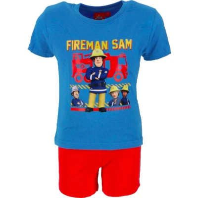 Afbeelding van Brandweerman Sam short pyjama : Maat 122/128 7/8 jaar