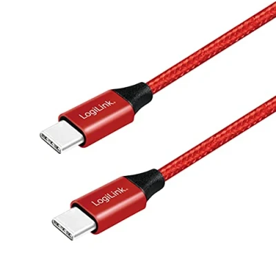 Afbeelding van LogiLink CU0155 USB kabel 0,3 m 2.0 C Zwart, Rood