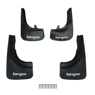 Afbeelding van apline Spatborden Compatible met Renault Kangoo 1997 2025 Voertuig Voor Achter Set 4 Stukken Zwart