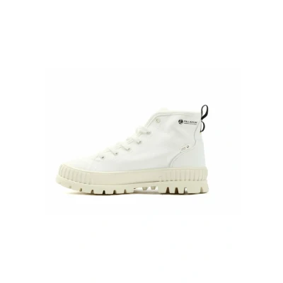 Afbeelding van Palladium Pallashock Veterboots beige Canvas Dames Maat 36