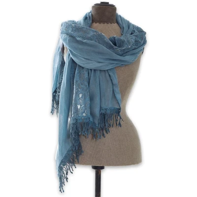 Afbeelding van LOBERON Sjaal Emely blauw