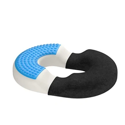 Afbeelding van Orthopedisch aambeienkussen met innovatieve gel laag, donut kussen Voor pijnverlichting inclusief stuitbeenpijn. autostoel, thuis, op kantoor of rolstoel, Large
