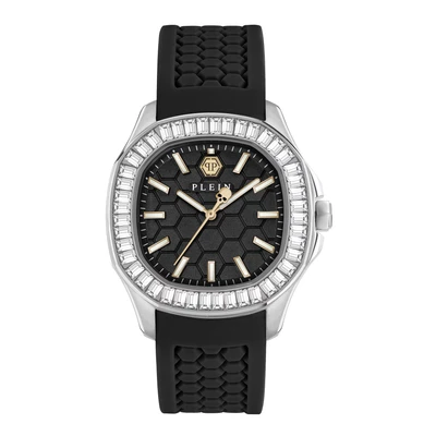 Afbeelding van Philipp Plein The $Pectre PWTAA0824 Horloge Siliconen Zwart Ø 38 mm