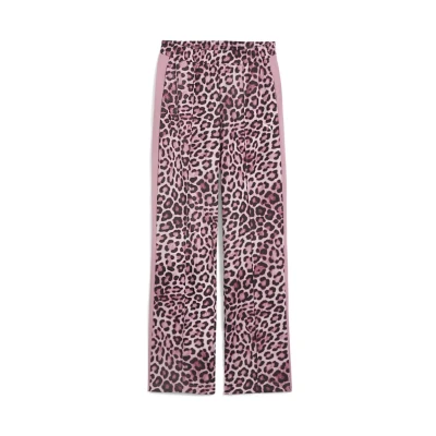 Afbeelding van Puma LUXE Straight Trainingsbroek, Dames, Maat: Medium, Poised pink ruby shimmer