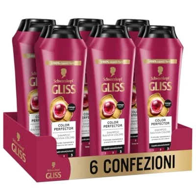 Afbeelding van Gliss Ultimate Color Shampoo, 6 stuks (6 x 250 ml) totaal: 1500 ml