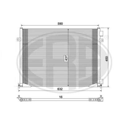 Afbeelding van Condensor, airconditioning ERA 667046
