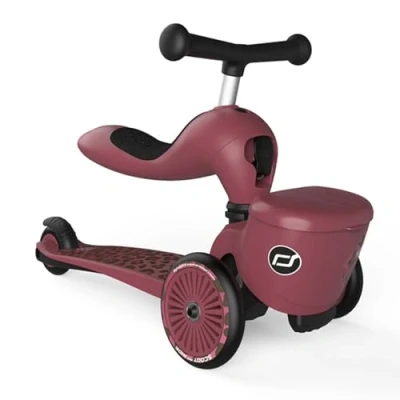 Afbeelding van Scoot &amp; Ride Highwaykick 1 Lifestyle Kickboard met zitting en opbergdoos, kinderstep, step, 2 in loopfiets vanaf jaar, meegroeiend stuur, hoogte verstelbaar, zonder gereedschap